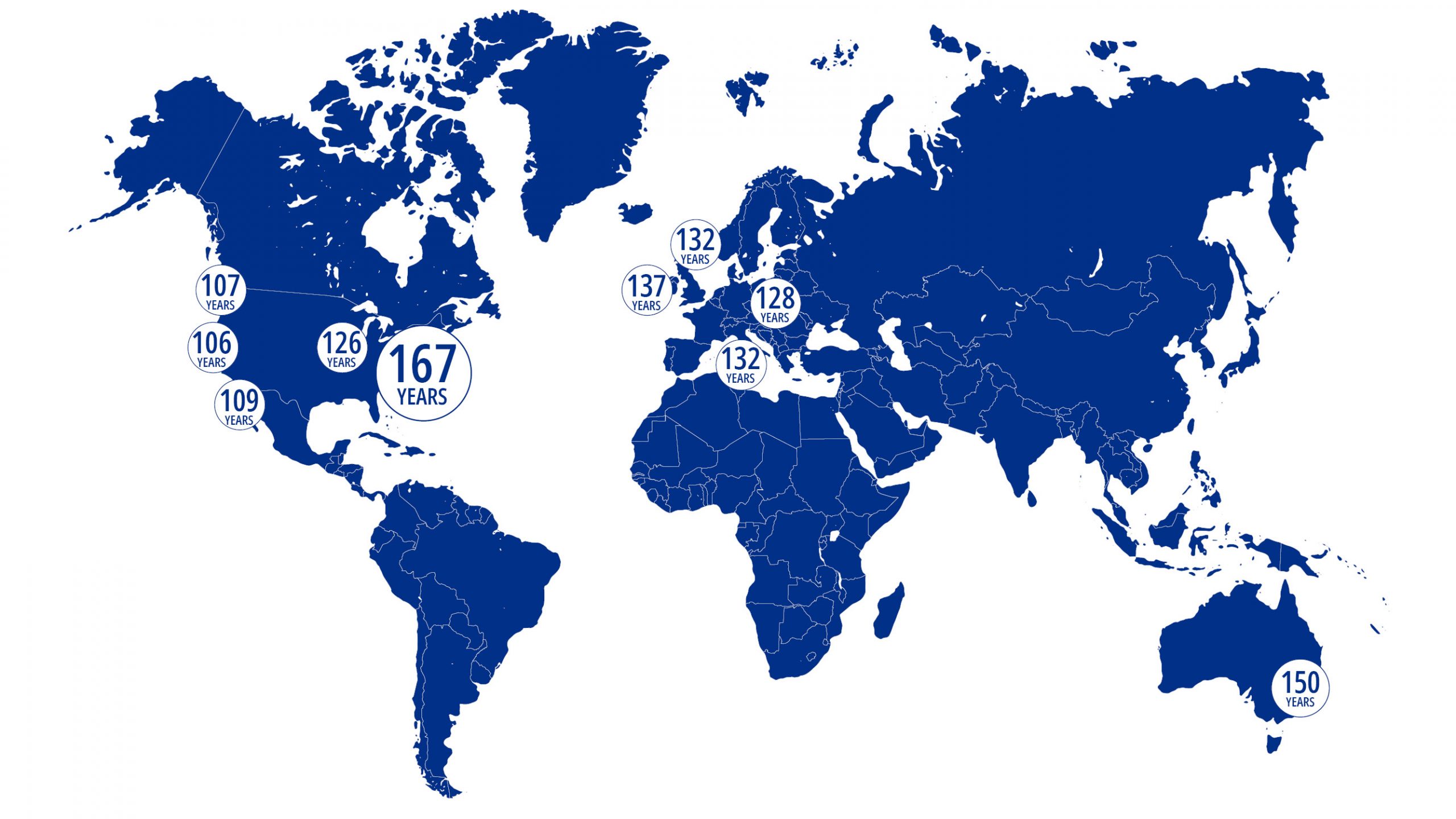 worldmap ENG white Vitrified clay pipes